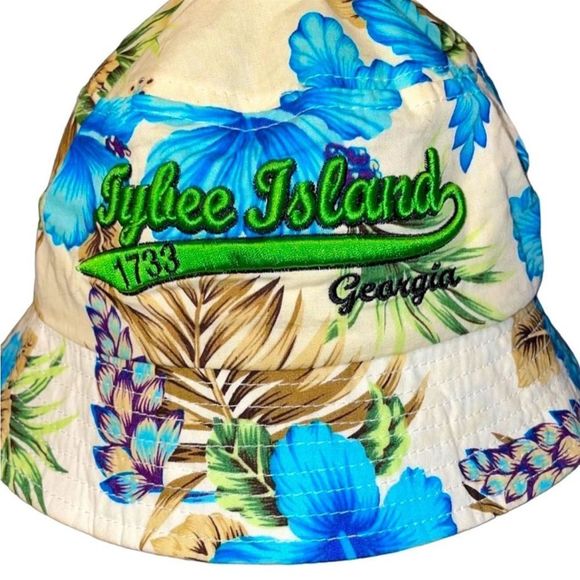 Tybee Island Floral Bucket Hat - Bid Now = Discounted Shipping - Picture 1 of 10